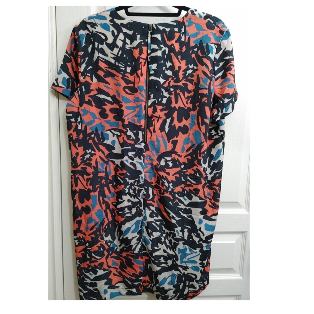 MAMAS&PAPAS GLOSSY SHIRT DRESS ABSTRACT PRINT (US 12) - Picture 2 of 4